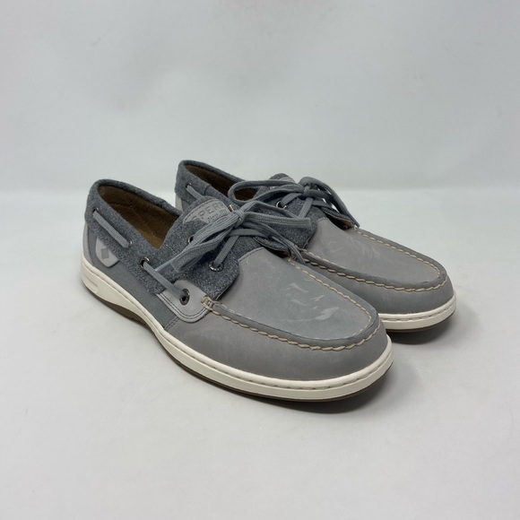 Sperry Shoes - Sperry Gray Leather Wool Comfort Wmns Loafers NWOT